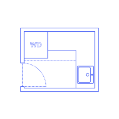 Layouts Laundry Rooms L Shape Three Unit Laundry Room Sketch Style Svg Vector, Free Vectors File